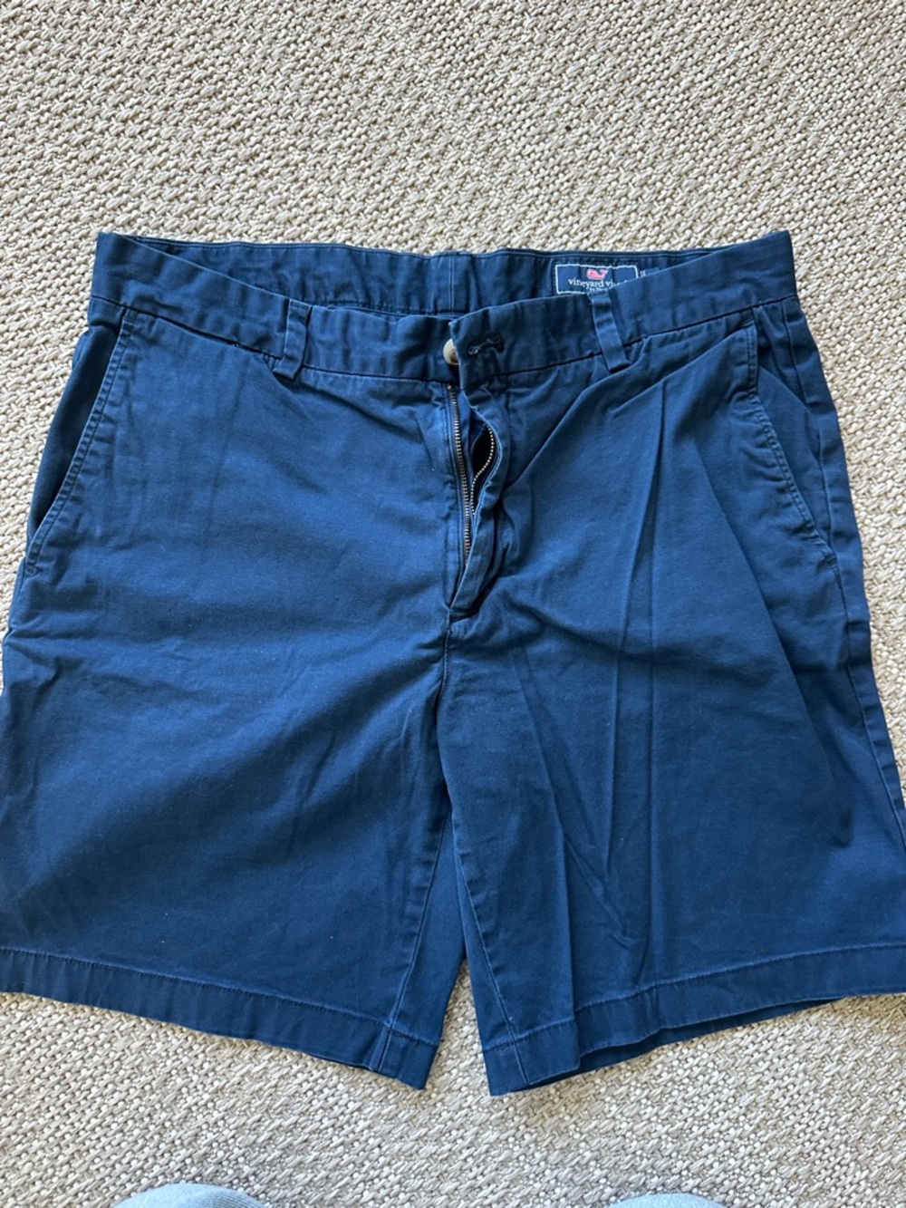 Vineyard Vines Navy Flat-Front Men's Shorts